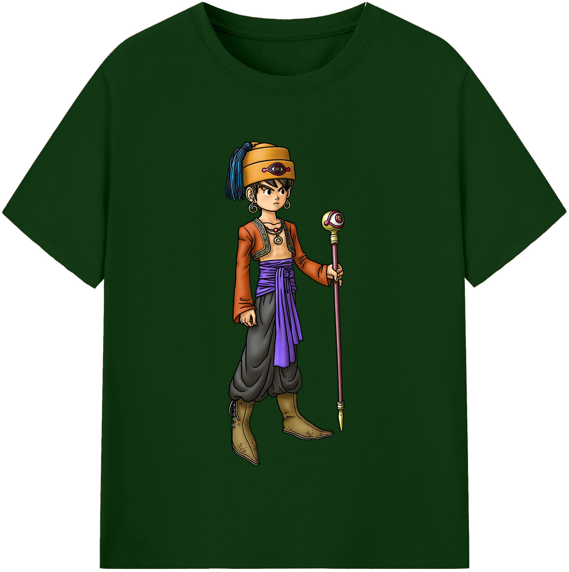 （画像用） ドラゴンクエスト Doragon Kuesuto Dragon Quest 綿100％半袖Tシャツ（フロントプリント）